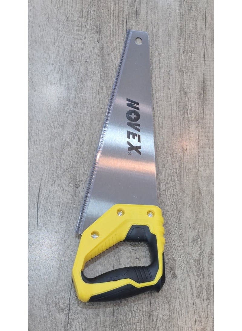 NOVEX NHT-HS-005 Professional 16" (400 mm) Hand Saw | Heavy-Duty Wood Cutting | Precision Teeth | Ergonomic Soft-Grip Handle - Image 2